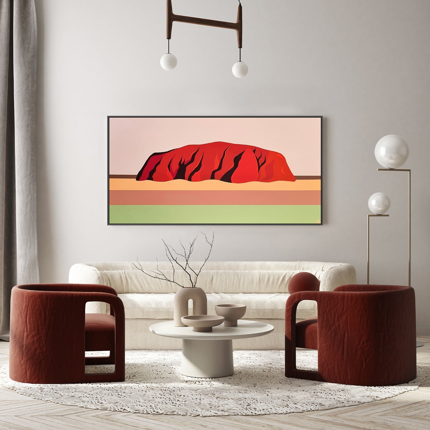 wall-art-print-canvas-poster-framed-Uluru, Style B , By Michelle Jirsensky-7