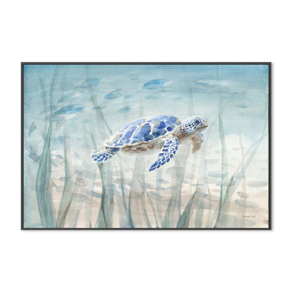 Undersea Turtle , By Danhui Nai |Wall Art Print Framed Canvas Poster ...