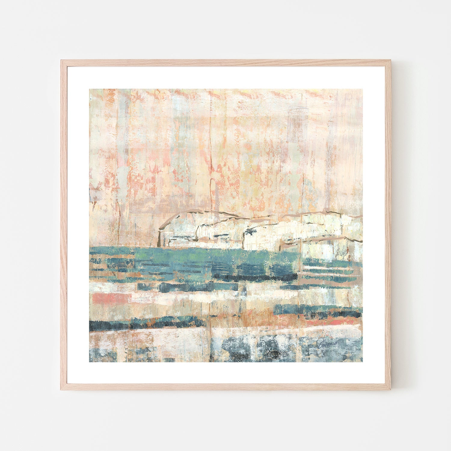 wall-art-print-canvas-poster-framed-View of the White Cliff , By Karen Cavania-7