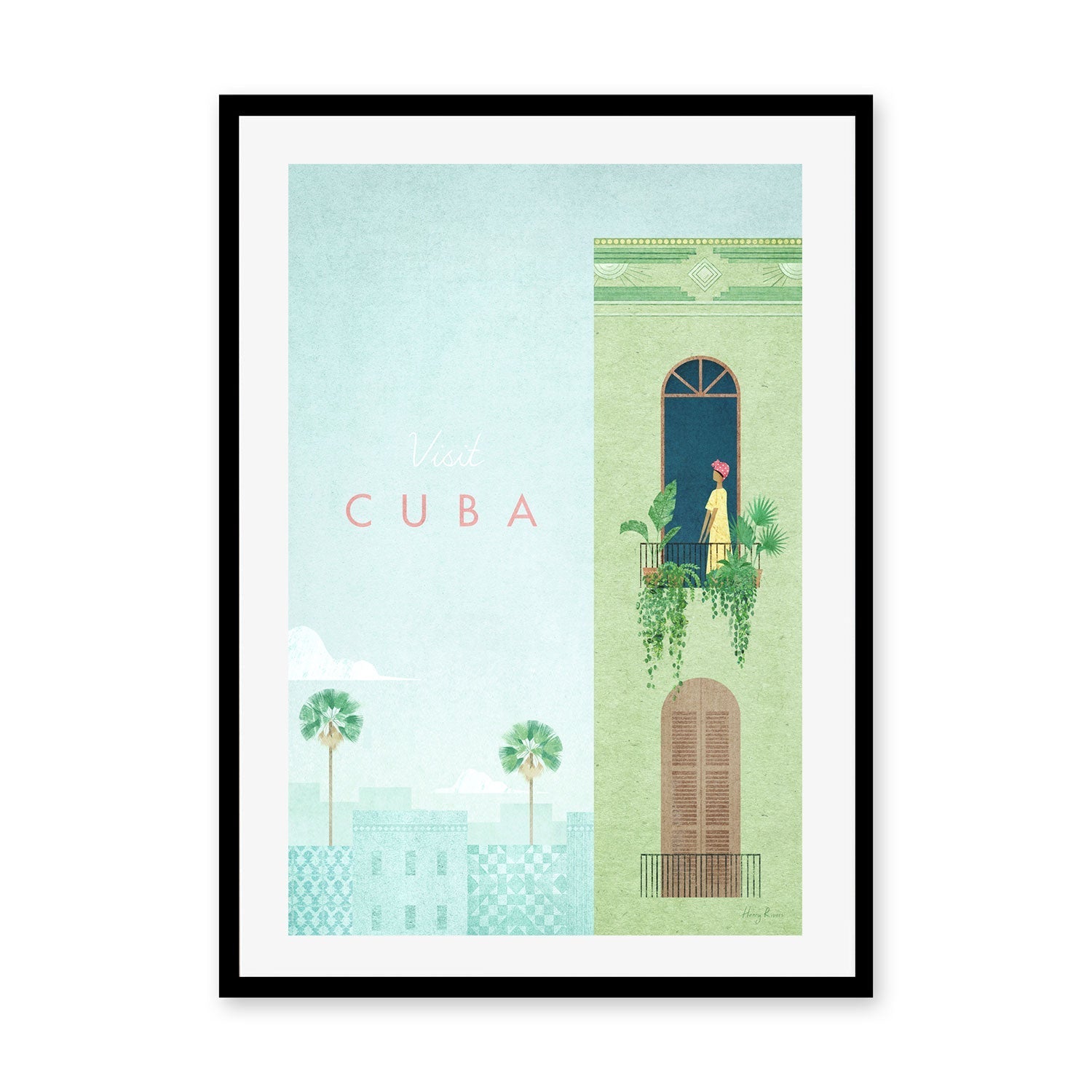 wall-art-print-canvas-poster-framed-Visit Cuba , By Henry Rivers-GIOIA-WALL-ART