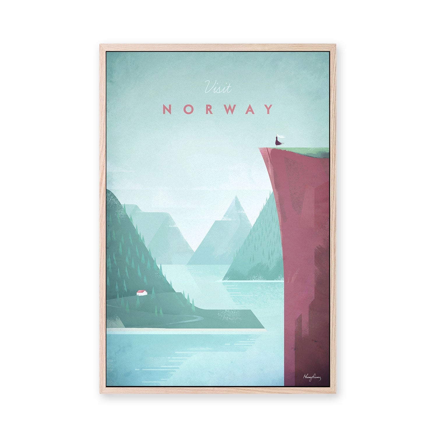 wall-art-print-canvas-poster-framed-Visit Norway , By Henry Rivers-GIOIA-WALL-ART