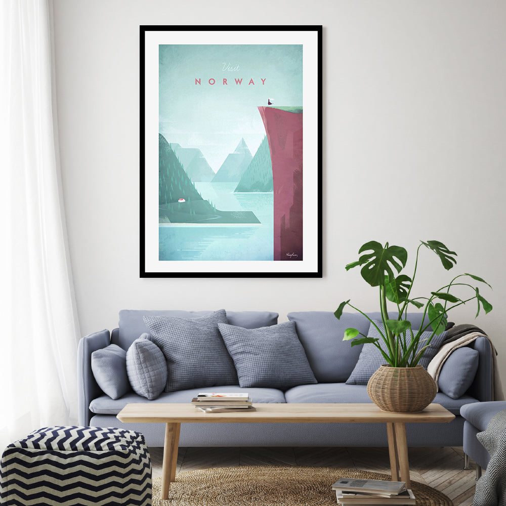 wall-art-print-canvas-poster-framed-Visit Norway , By Henry Rivers-GIOIA-WALL-ART