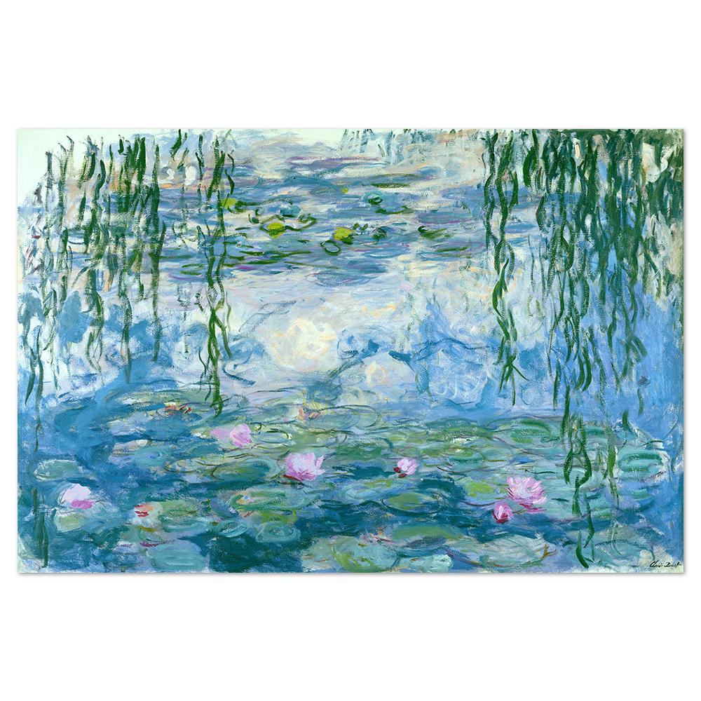 Water Lilies, 1916-1919, By Monet |Wall Art Print Framed Canvas Poster ...