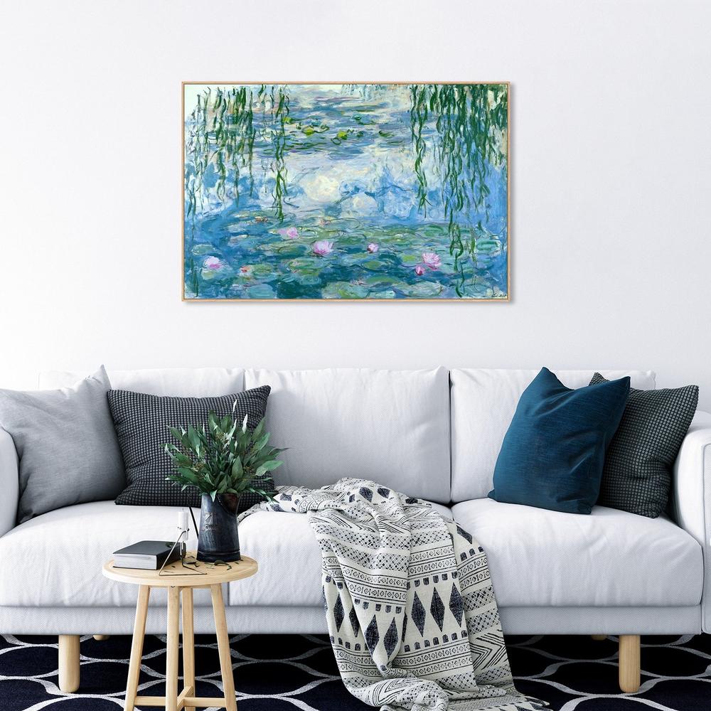 Water Lilies, 1916-1919, By Monet |Wall Art Print Framed Canvas Poster ...