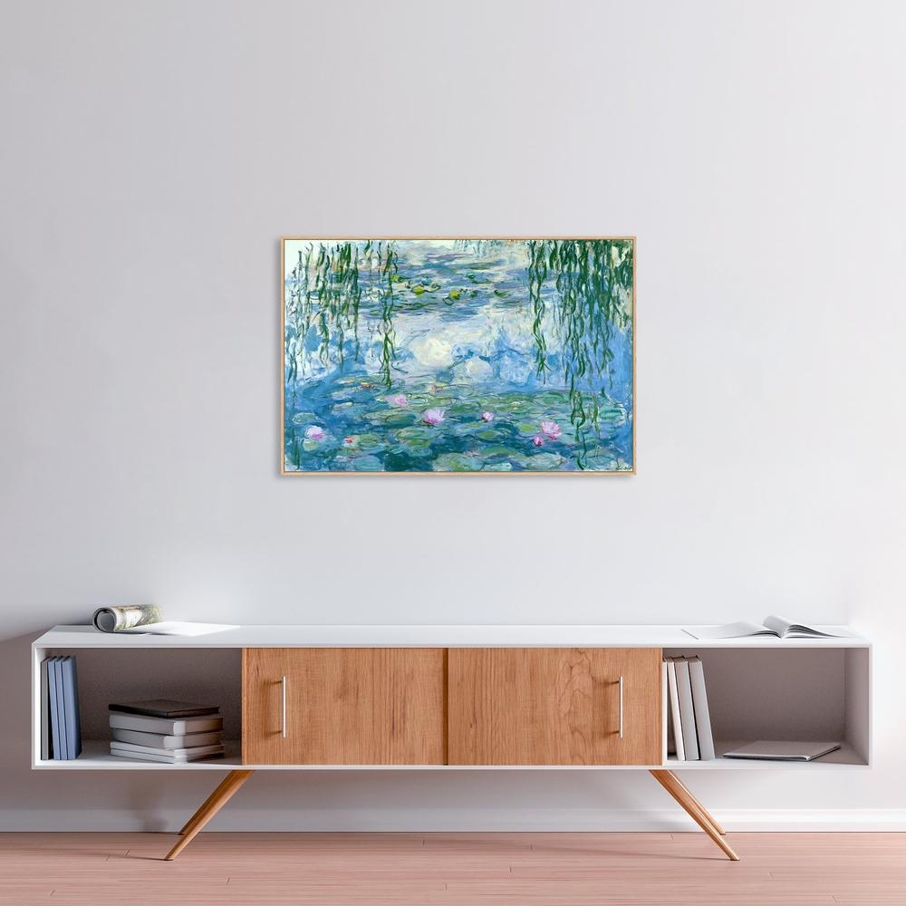 wall-art-print-canvas-poster-framed-Water Lilies, 1916-1919, By Monet-by-Gioia Wall Art-Gioia Wall Art