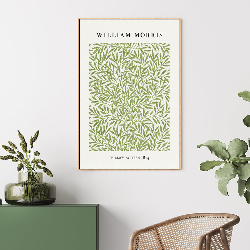 wall-art-print-canvas-poster-framed-Willow Pattern , By William Morris-GIOIA-WALL-ART