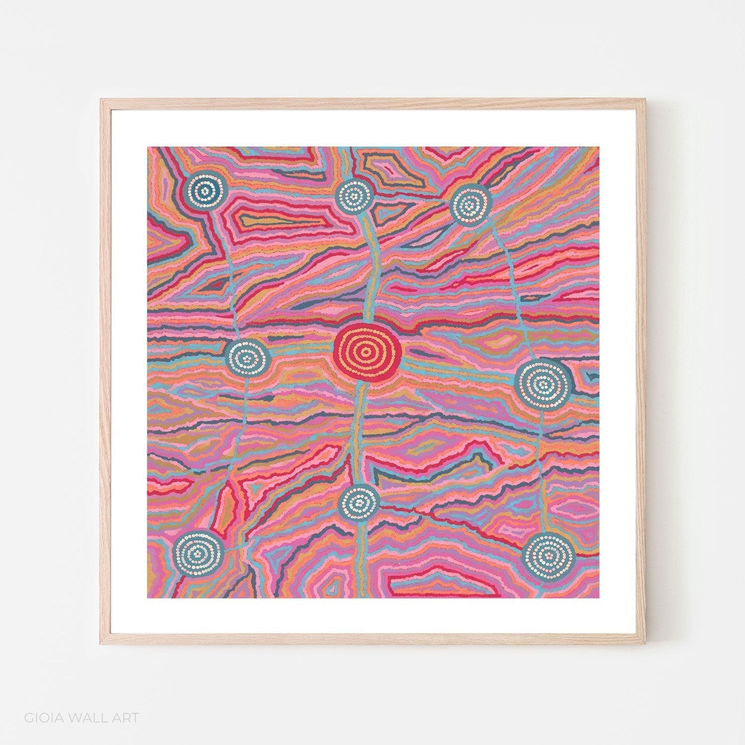 wall-art-print-canvas-poster-framed-Worm Dreaming , By Khatija Possum-GIOIA-WALL-ART