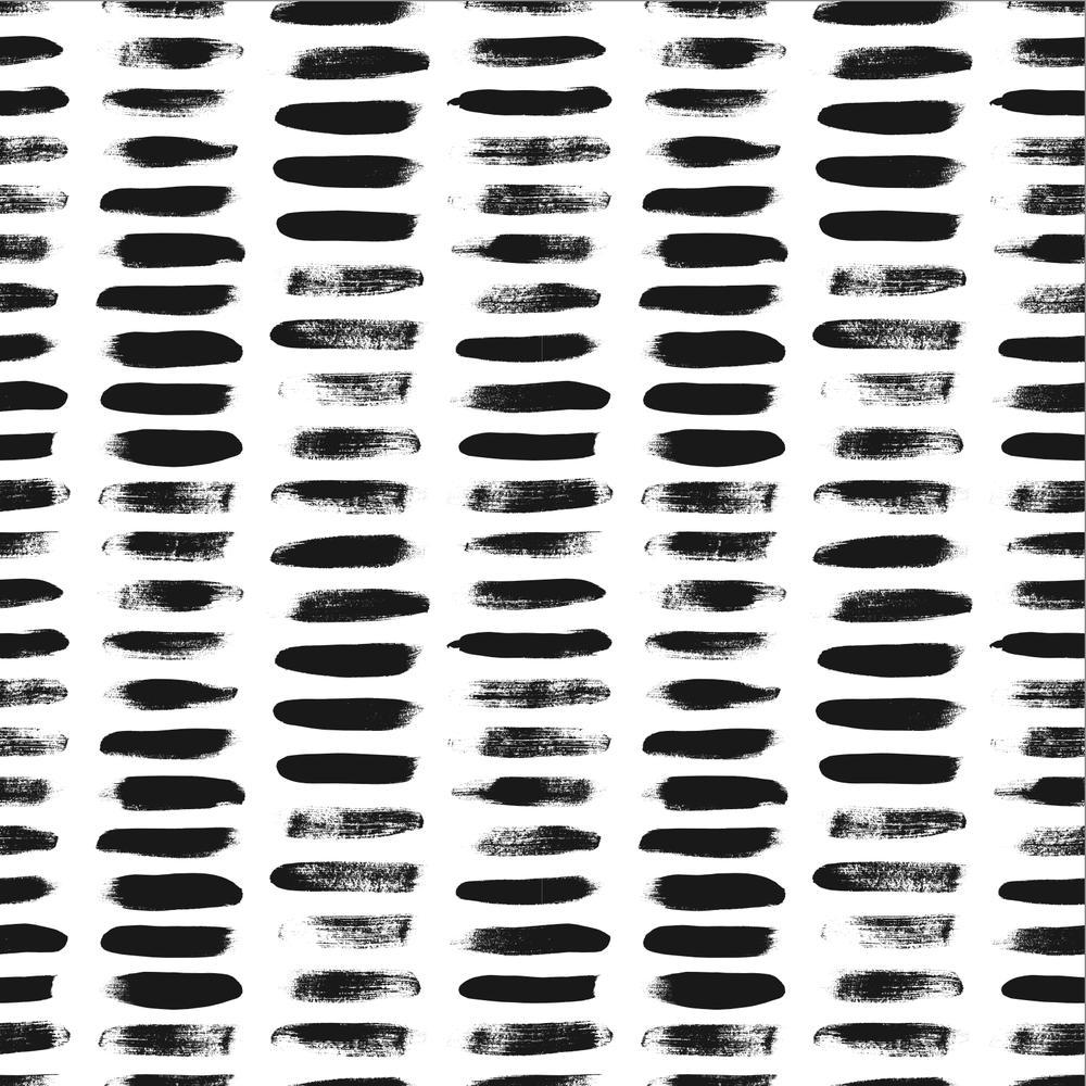 Black and White Dash, Style B-wallpaper-eco-friendly-easy-removal-GIOIA-WALL-ART