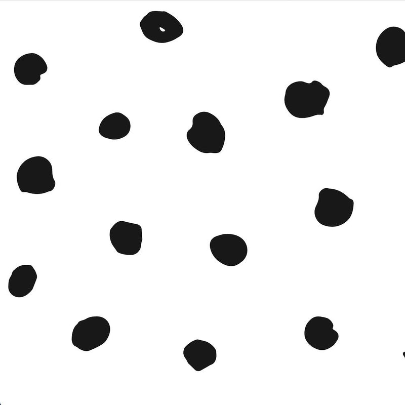 Black And White Polka Dots Wallpaper