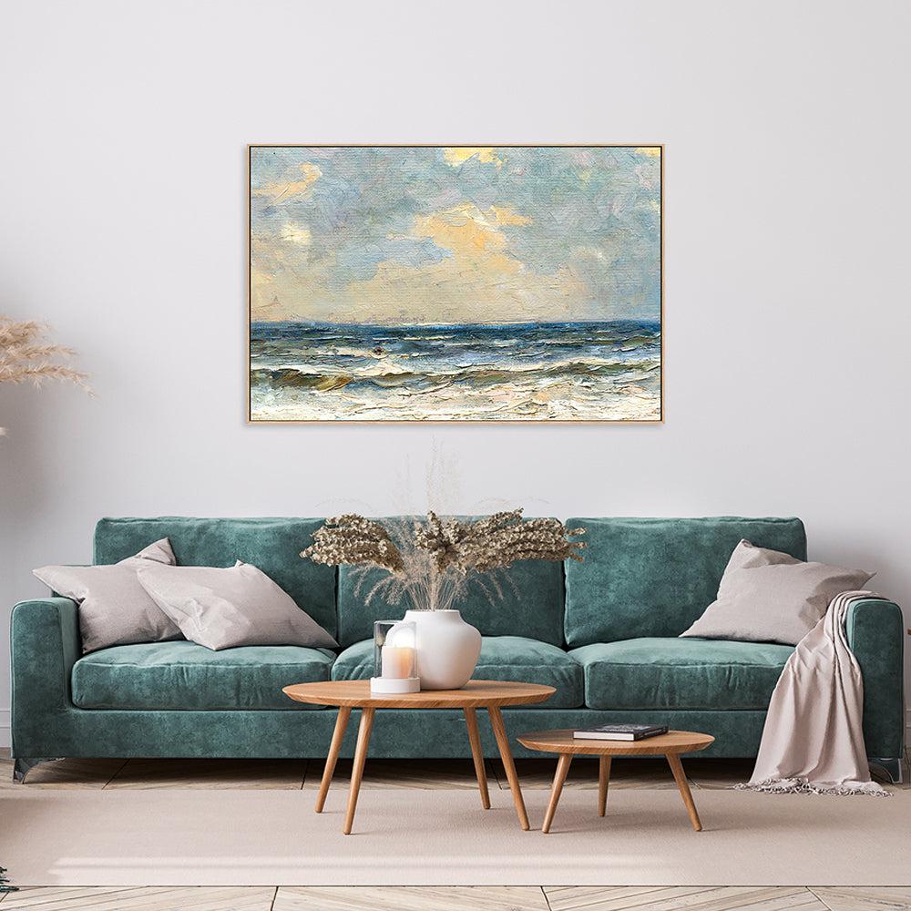 By The Shore , Hand-painted Canvas