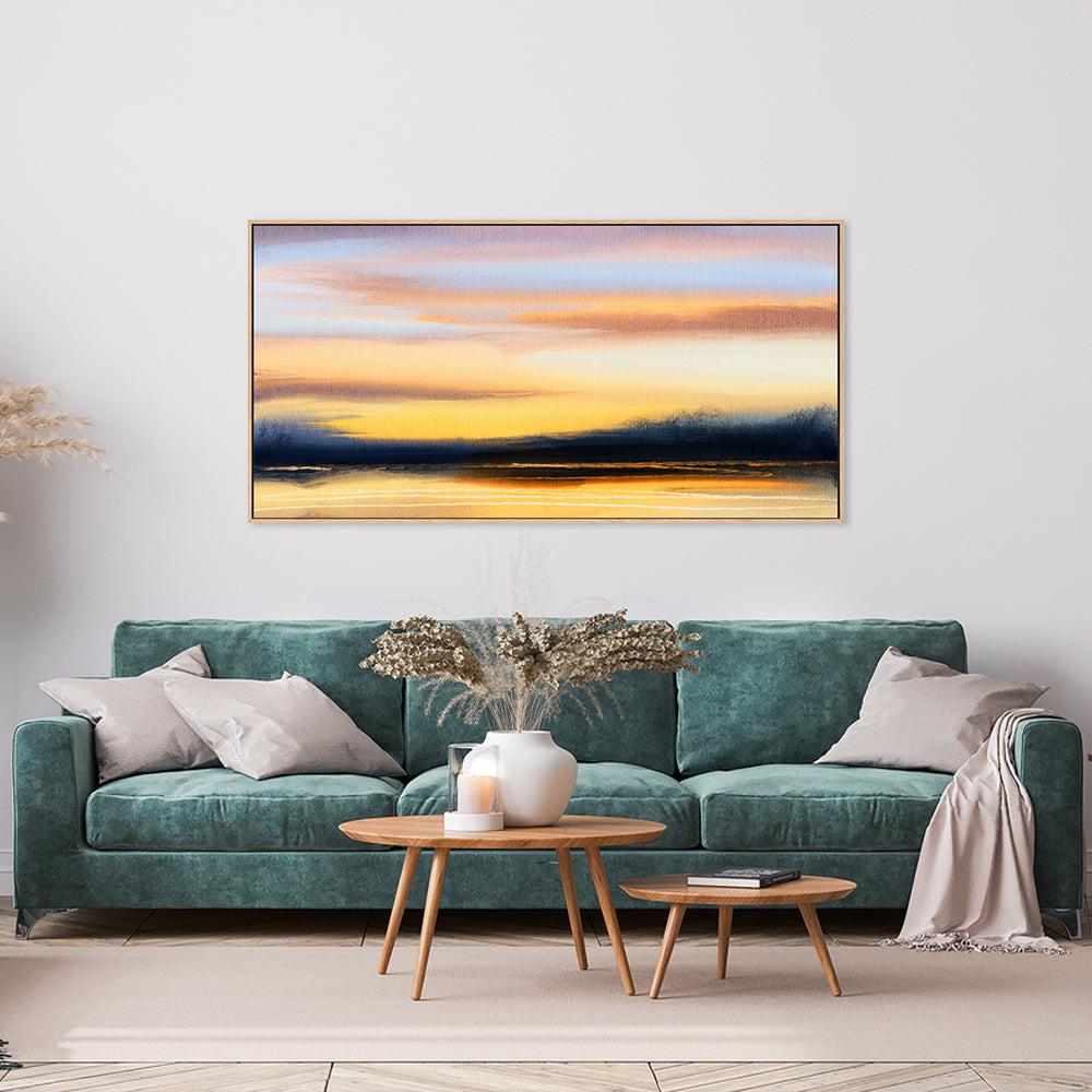 At Sunset , Hand-painted Canvas