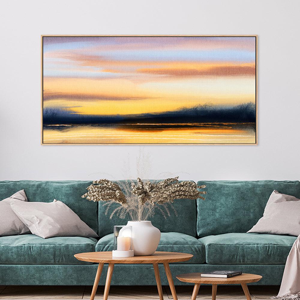 At Sunset , Hand-painted Canvas