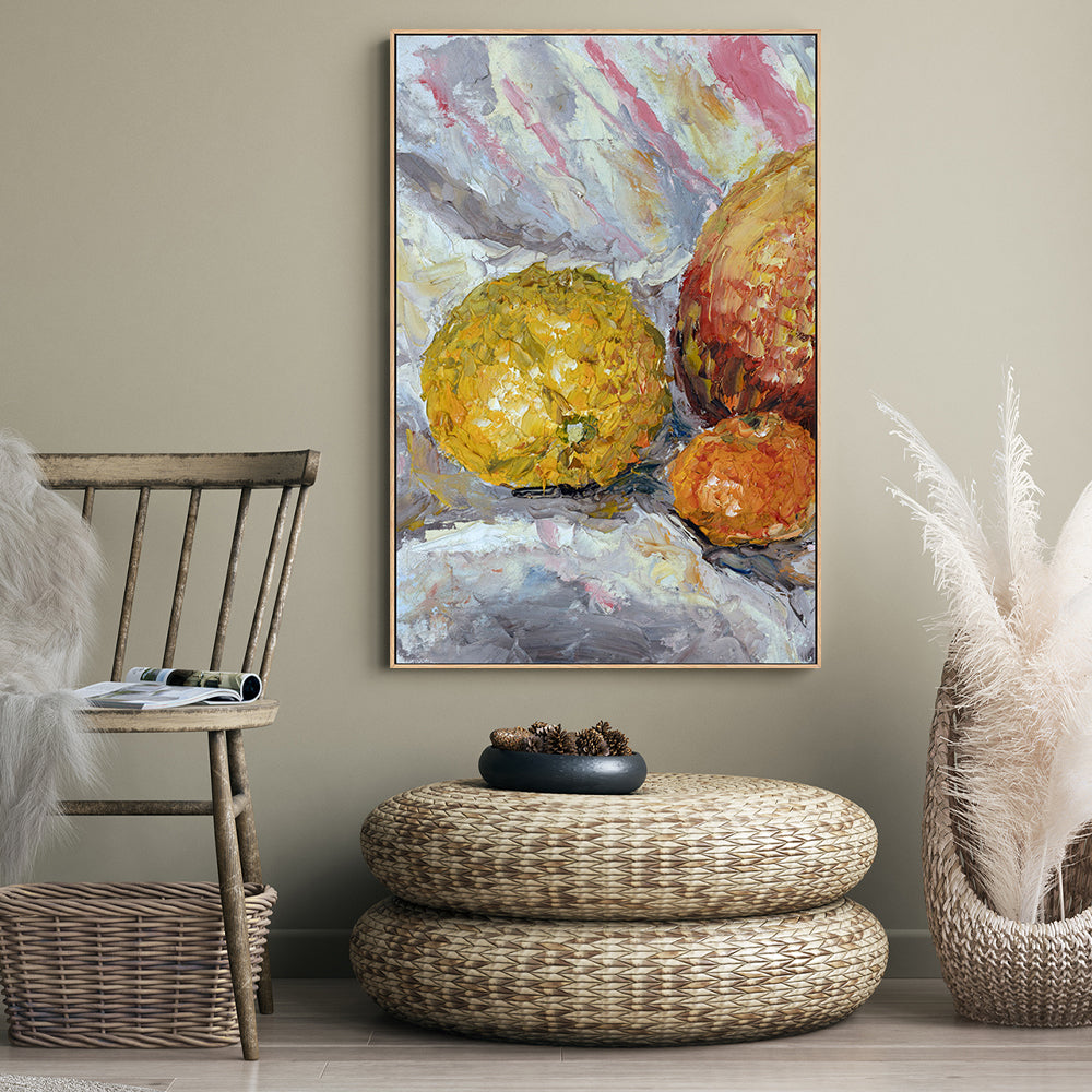 Citrus Selection, Style A, Hand-Painted Canvas