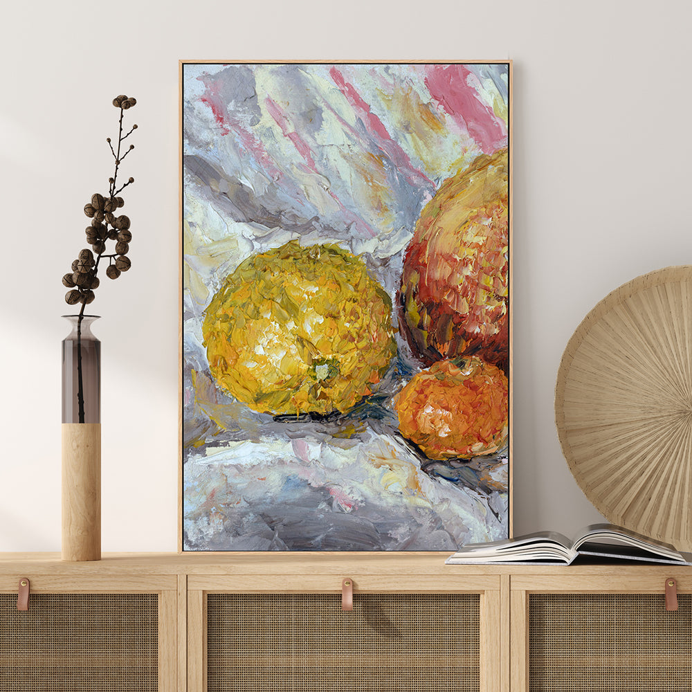 Citrus Selection, Style A, Hand-Painted Canvas