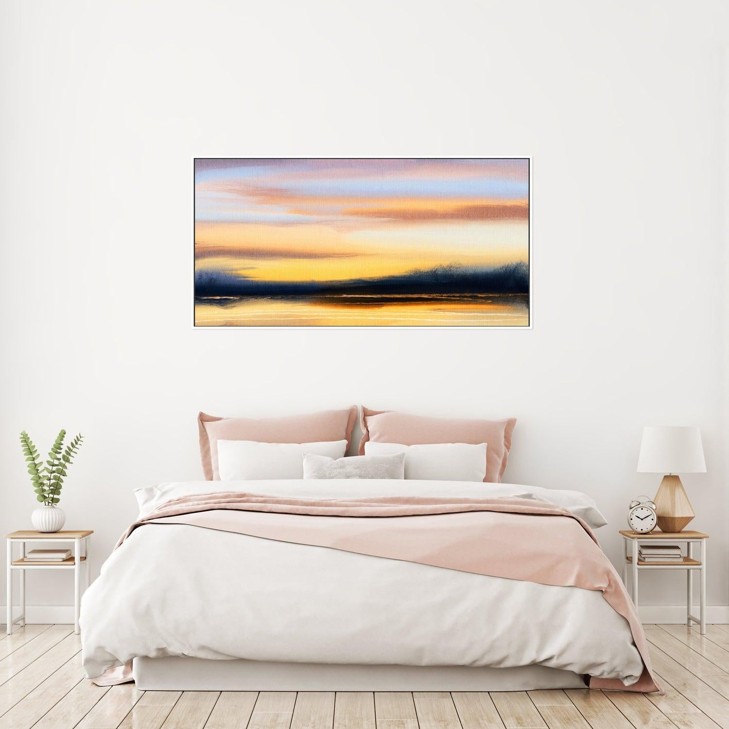 At Sunset , Hand-painted Canvas