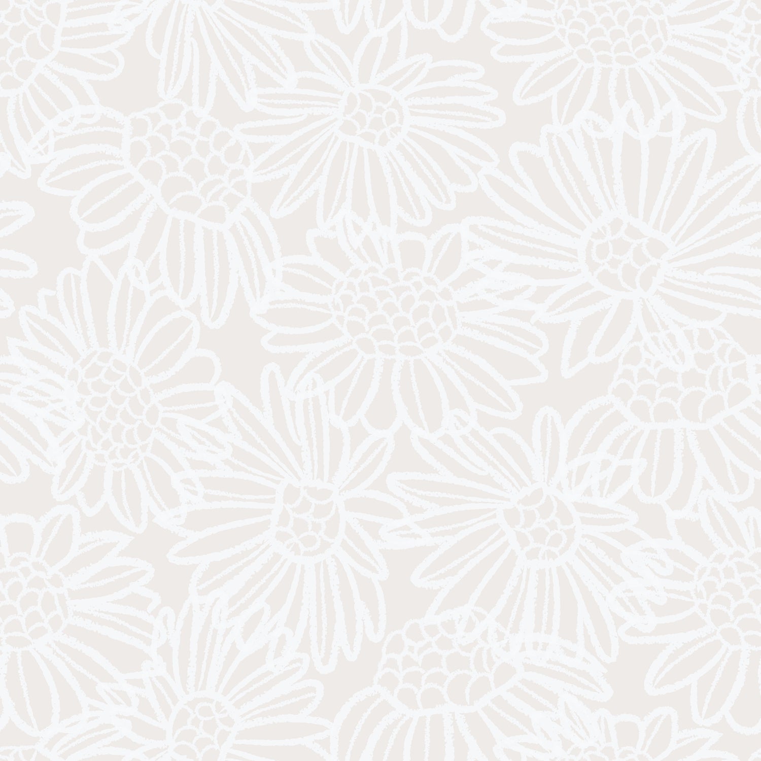 Neutral Daisy Wallpaper